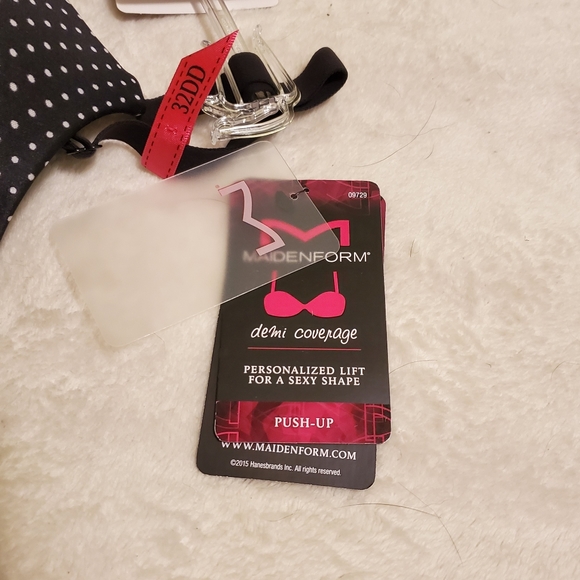 NWT Maidenform 32DD Demi Lift Black - Picture 5 of 6